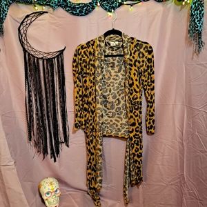 Soft Leopard Kimono Wrap